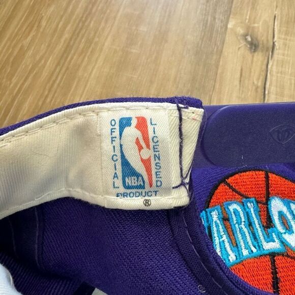 Vintage NBA Men's One Size Charlotte Hornets Embroidered Snapback Hat Teal Retro - Picture 6 of 7